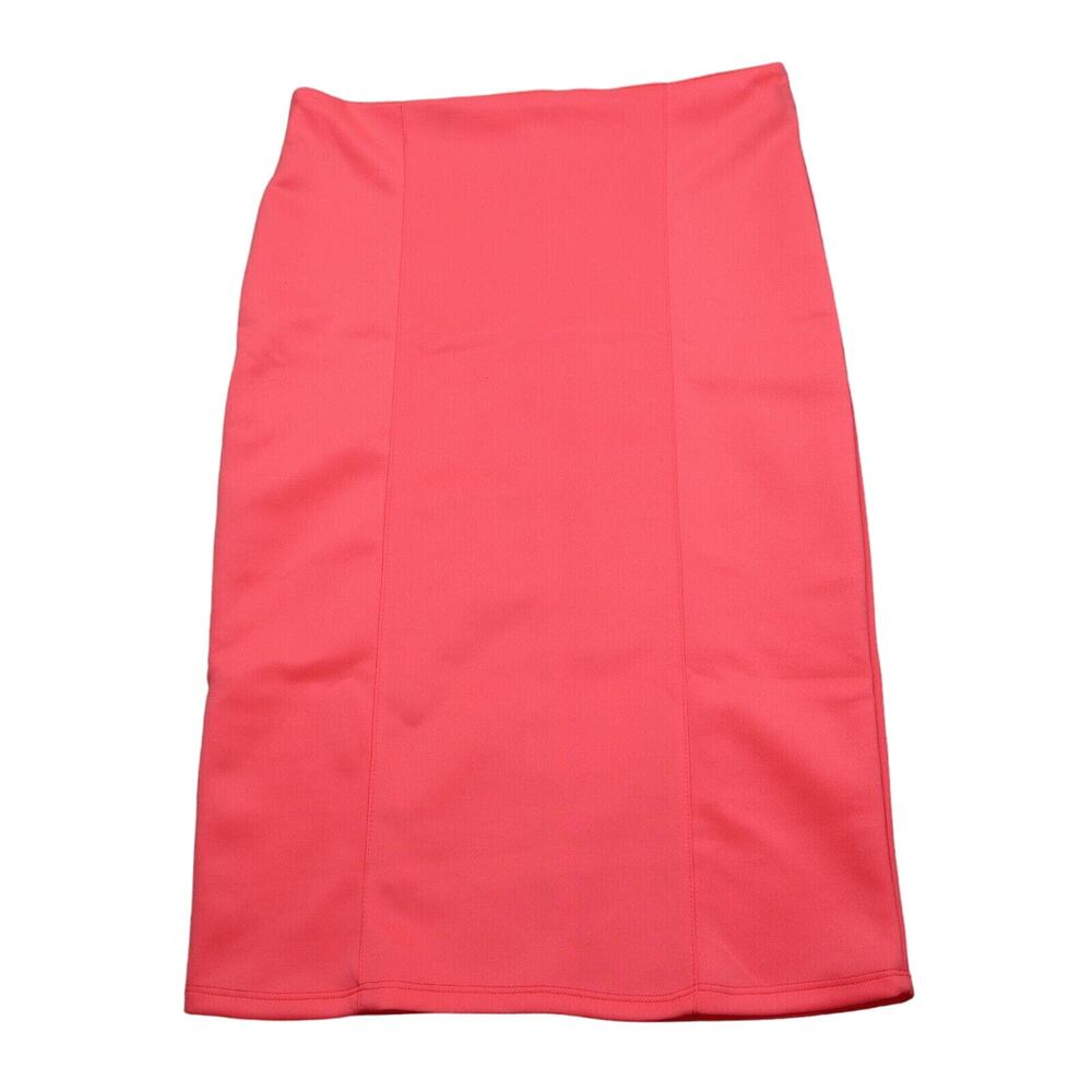 Diva Appared Skirt Womens L Pink Straight Pencil Stretch Pull On Knee Length